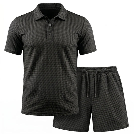 Capri Set – Men’s Ultra Comfortable Shorts and Polo Shirt